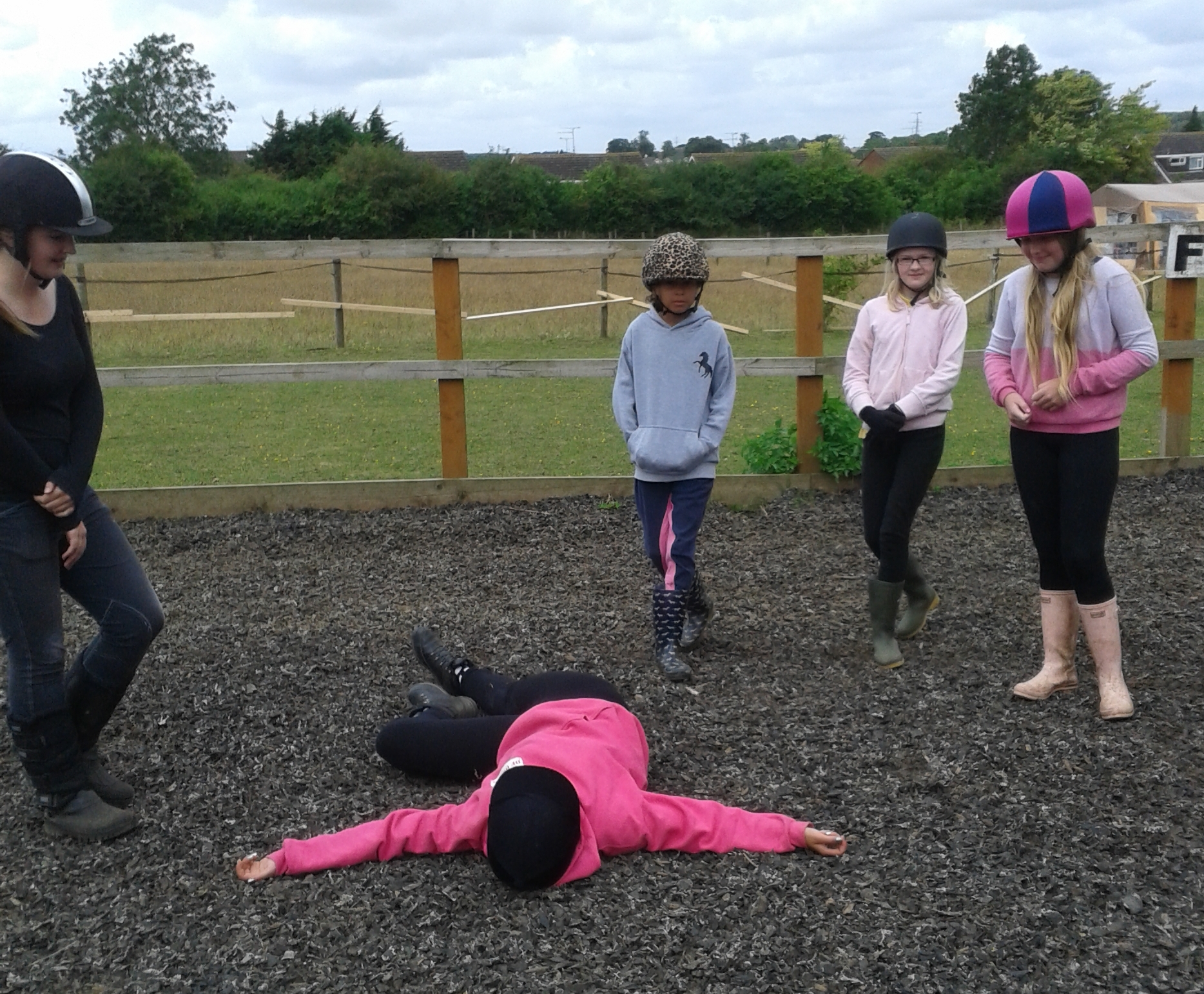 First Aid Class: What to do when a Rider falls off.